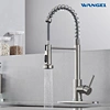 Hot and cold kitchen faucets